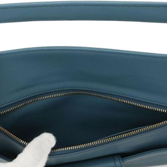 Pre Loved dior Caro Chain Clutch Women Blue Crossbody Bags - Picture 4 of 8